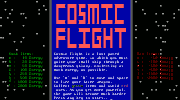 Cosmic Flight
